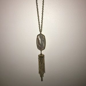 Kendra Scott Gold Rayne Necklace in Ivory